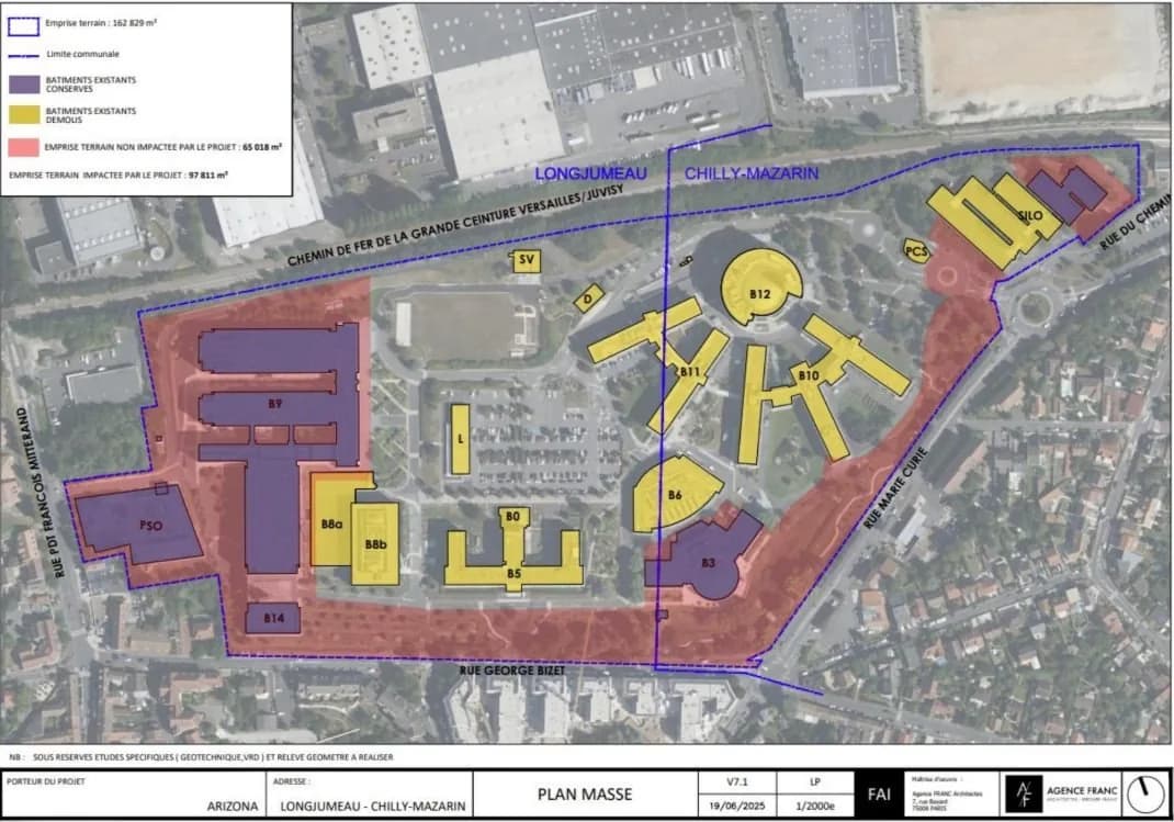 Sponsor architect plan masse of the campus