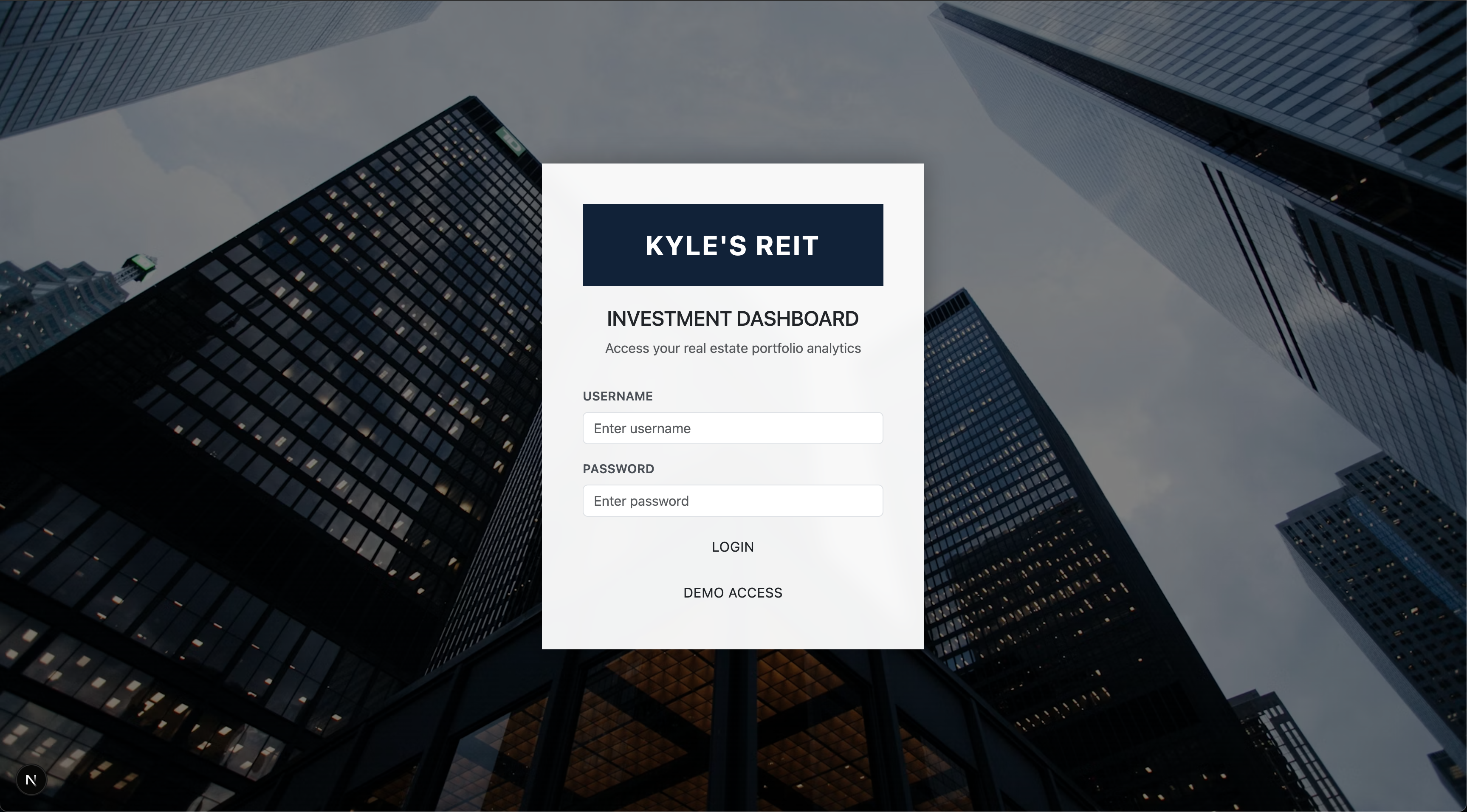 Real Estate Portfolio Dashboard